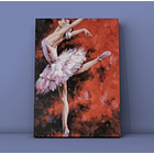 Cuadro Figura Humana: BAILARINA POSE  3