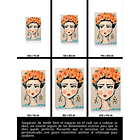 Cuadro Figura Humana: FRIDA MINIMALISTA 5