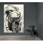 Cuadro Figura Humana: MUJER BLANCO Y NEGRO  2