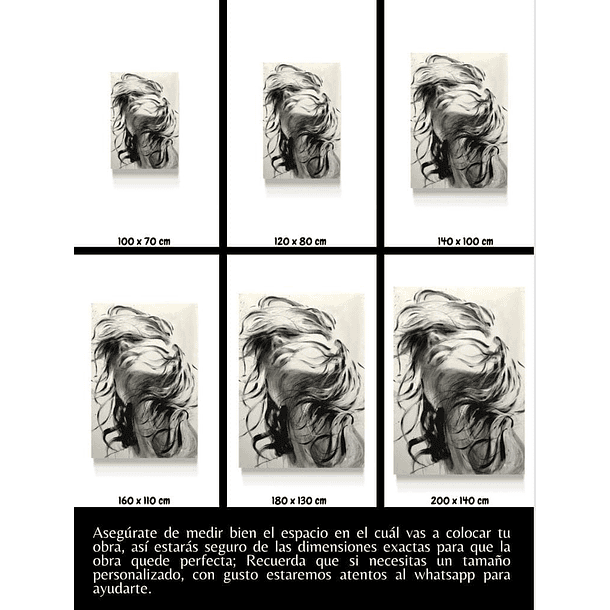 Cuadro Figura Humana: MUJER BLANCO Y NEGRO  5