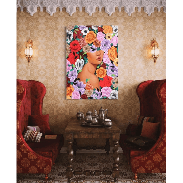 Cuadro Figura Humana: ENTRE ROSAS 2