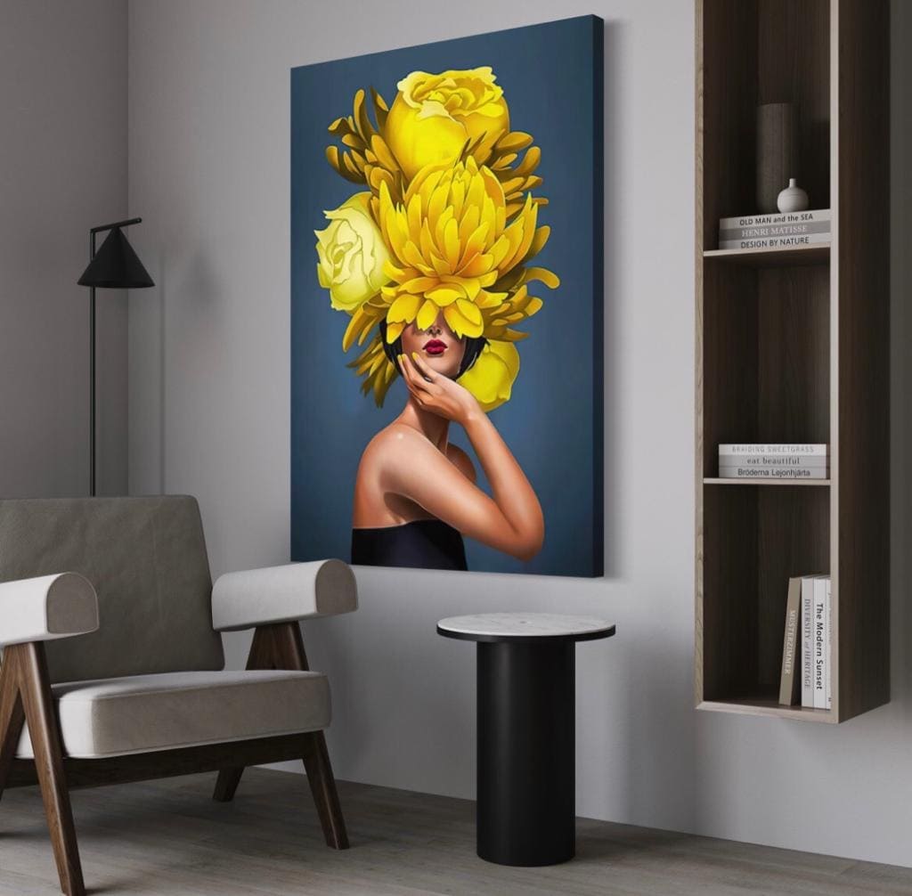 Cuadro Figura Humana: MUJER AMARILLA 4