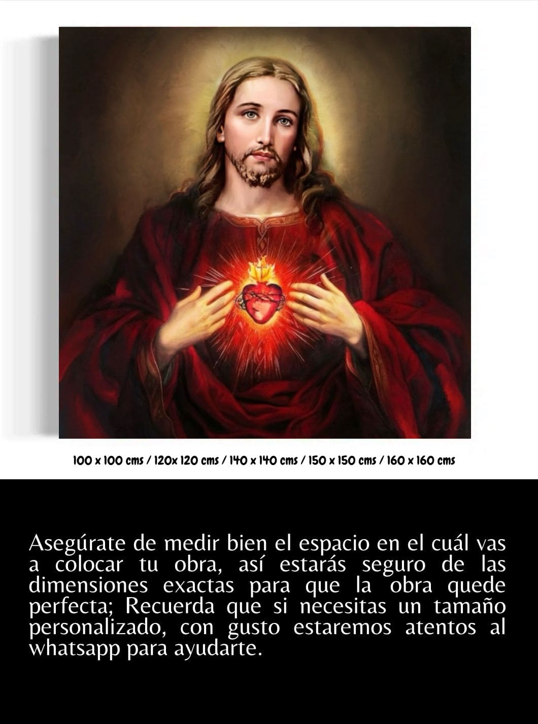 Cuadro Sacro: CORAZÓN DE JESÚS  5