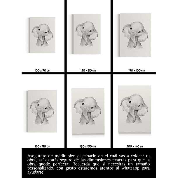 Cuadro Infantil: ELEFANTE 5