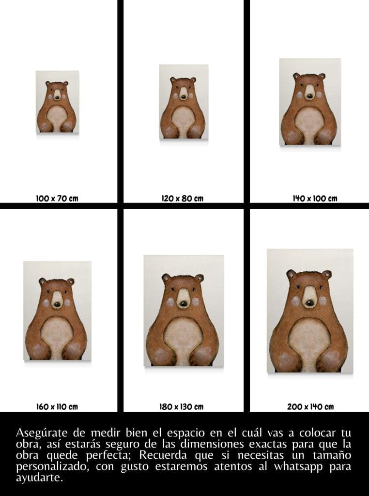 Cuadro Infantil: OSO 5