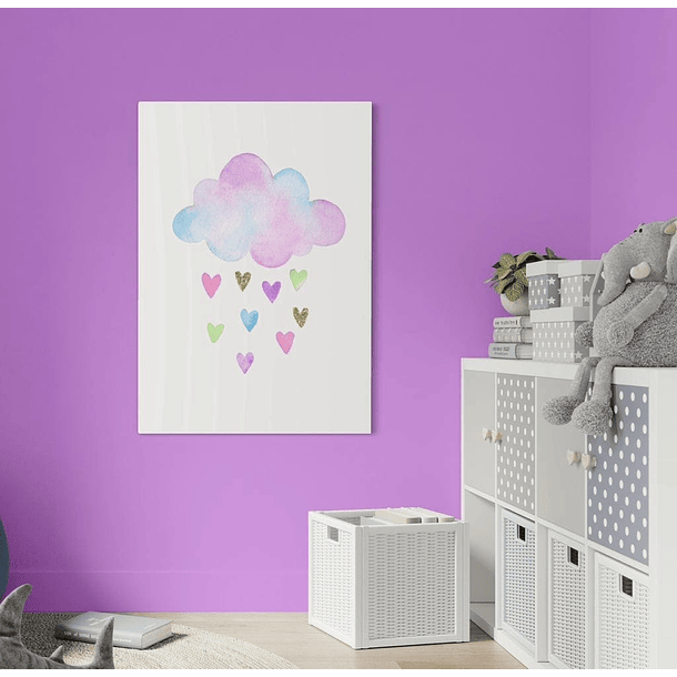 Cuadro Infantil: LLUVIA DE CORAZONES 2