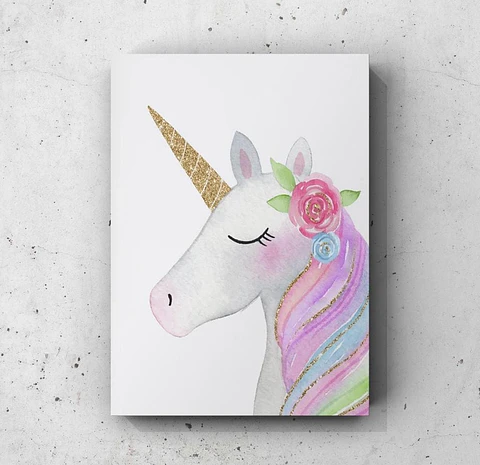 Cuadro Infantil: UNICORNIO