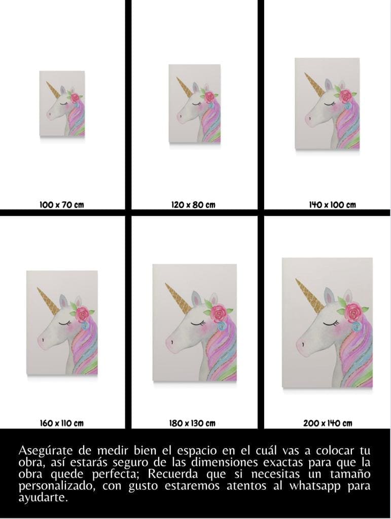 Cuadro Infantil: UNICORNIO 5