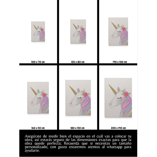 Cuadro Infantil: UNICORNIO 5