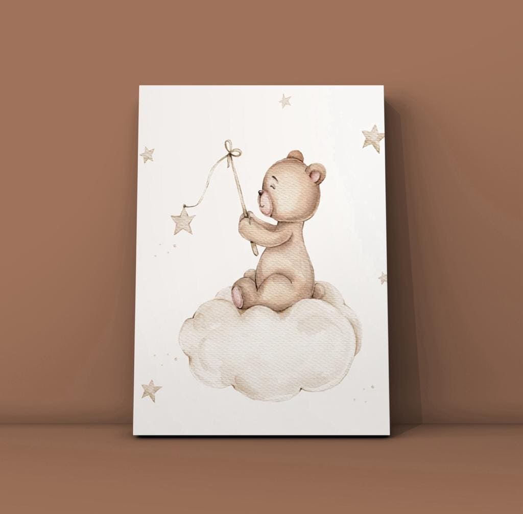 Cuadro Infantil: OSO Y NUBE  3