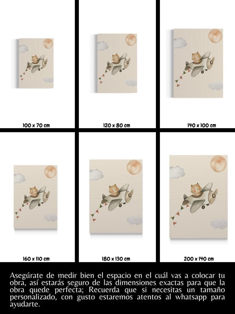 Cuadro Infantil: VOLANDO 5