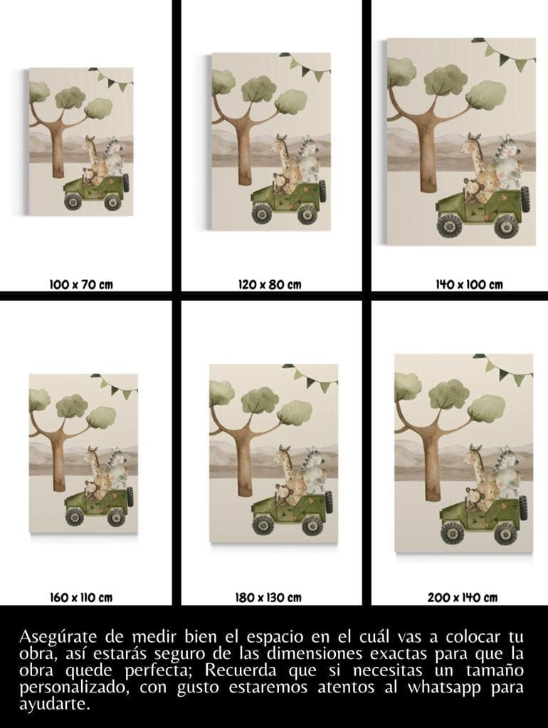 Cuadro Infantil: SAFARI 5