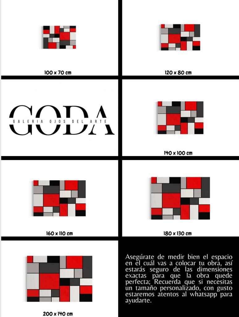 Cuadro Geométrico: EQUILIBRIO ROJO 5