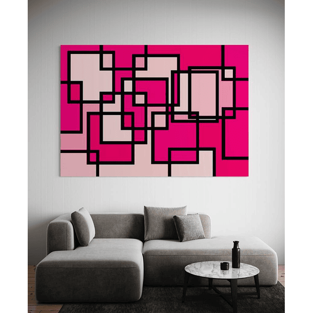 Cuadro Geométrico: ROSAS 4