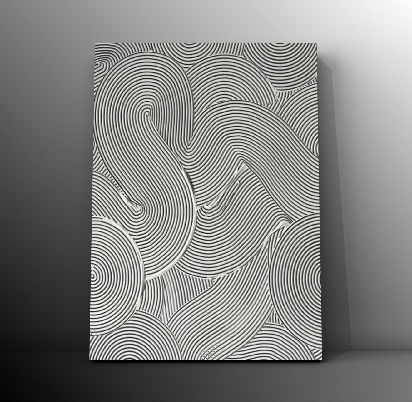 Cuadro Texturizado Lineal: ESPIRALES 3