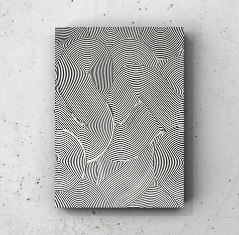 Cuadro Texturizado Lineal: ESPIRALES