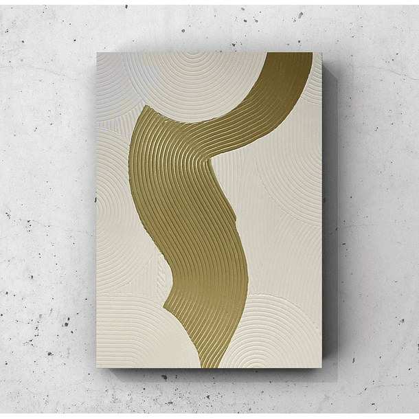 Cuadro Texturizado Lineal: FILO Y FLUJO 1