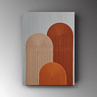 Cuadro Texturizado Lineal: RITMO SILENTE 1