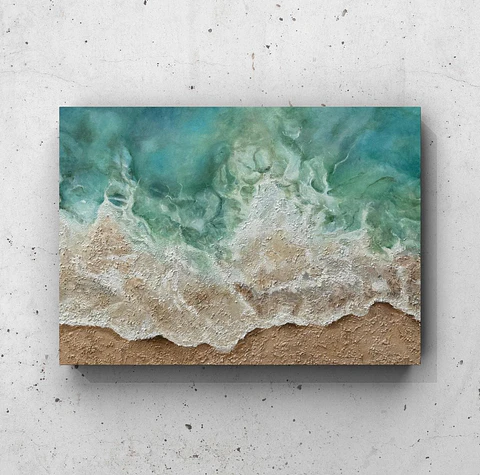 Cuadro Mar Texturizado: ECOS ERRANTES