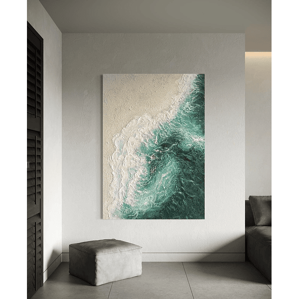 Cuadro Mar Texturizado: RITMOS CONTINUOS 2