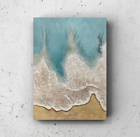 Cuadro Mar Texturizado: CORRIENTE VIVA