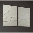 Cuadro Díptico Mar Texturizado: ECOS MOVILES 6