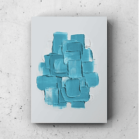 Cuadro Texturizado Minimalista: RASTROS CONECTADOS