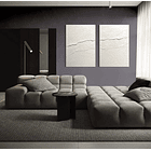 Cuadro Díptico Mar Texturizado: FLUIR SILENTES 5