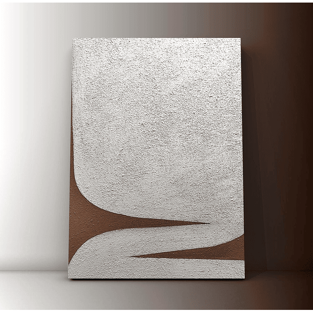 Cuadro Díptico Texturizado Minimalista: ECOS ONDULADOS 4