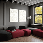 Cuadro Díptico Texturizado Estructural: ONDAS INVISIBLES 5