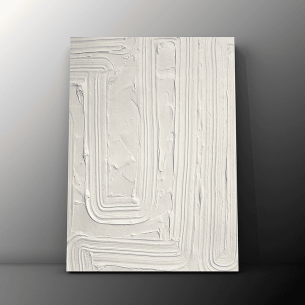 Cuadro Díptico Texturizado Minimalista: CURVAS EXTENDIDAS 4