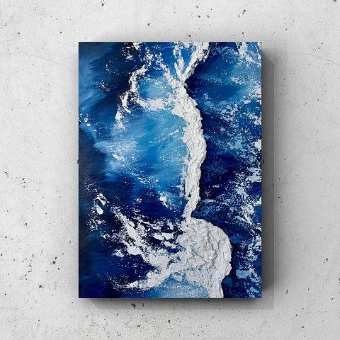 Cuadro Mar Texturizado: AQUA