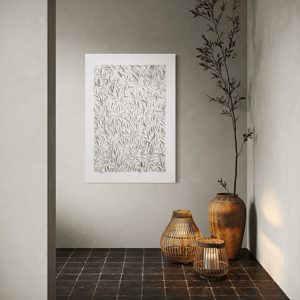 Cuadro Texturizado Estructural: HILOS DE CEMENTO 2