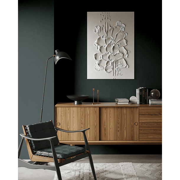 Cuadro Texturizado Estructural: MANTOS BLANCOS 4