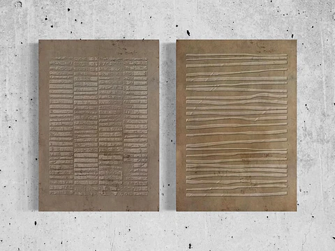 Cuadro Díptico Texturizado Lineal: ARENA DE CRISTAL