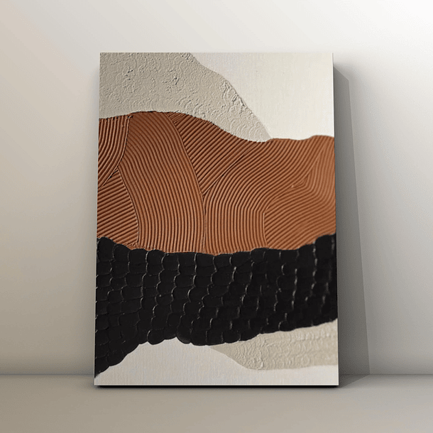 Cuadro Texturizado Lineal: MANTO QUE RESPIRA 3