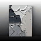 Cuadro Díptico Texturizado Minimalista: CENIZA ERRANTE 3