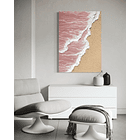 Cuadro Mar Texturizado: RASTRO DELICADO 4