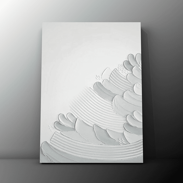 Cuadro Texturizado Minimalista: RASTRO DE HUMO 3