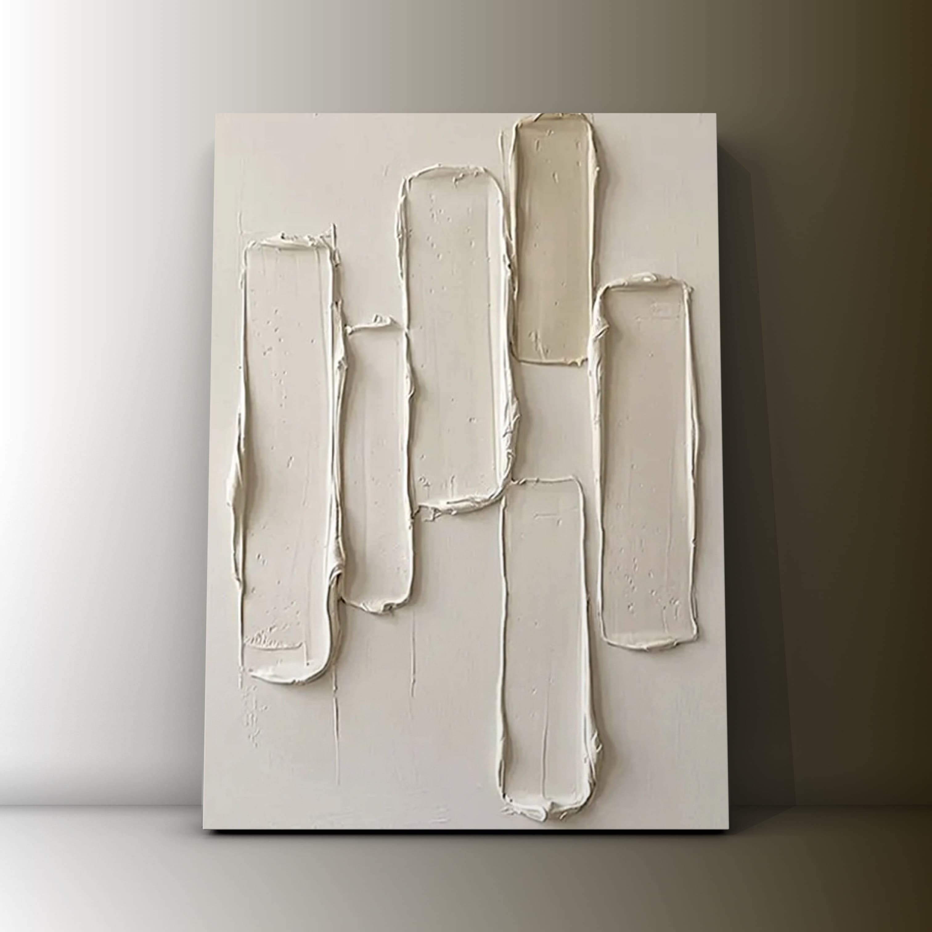 Cuadro Texturizado Minimalista: RAÍZ Y MURO 3