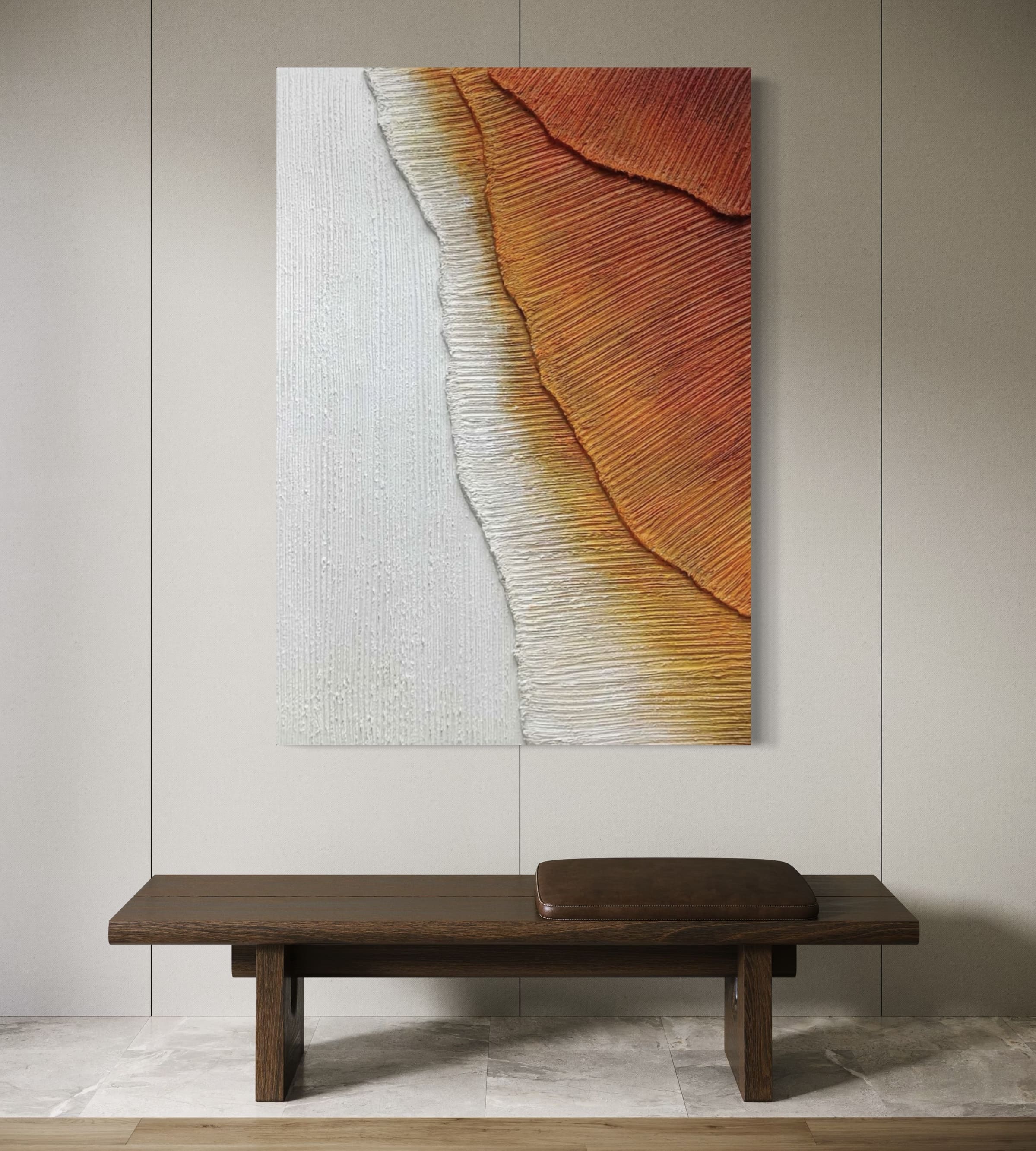 Cuadro Mar Texturizado: ATMÓSFERA EN RELIEVE 2