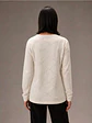 Camisola Knit com Padrão Losango Texturado - Thumbnail 3