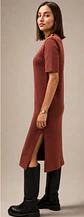Vestido Knit Midi com Botões Dourados no Ombro - Thumbnail 6