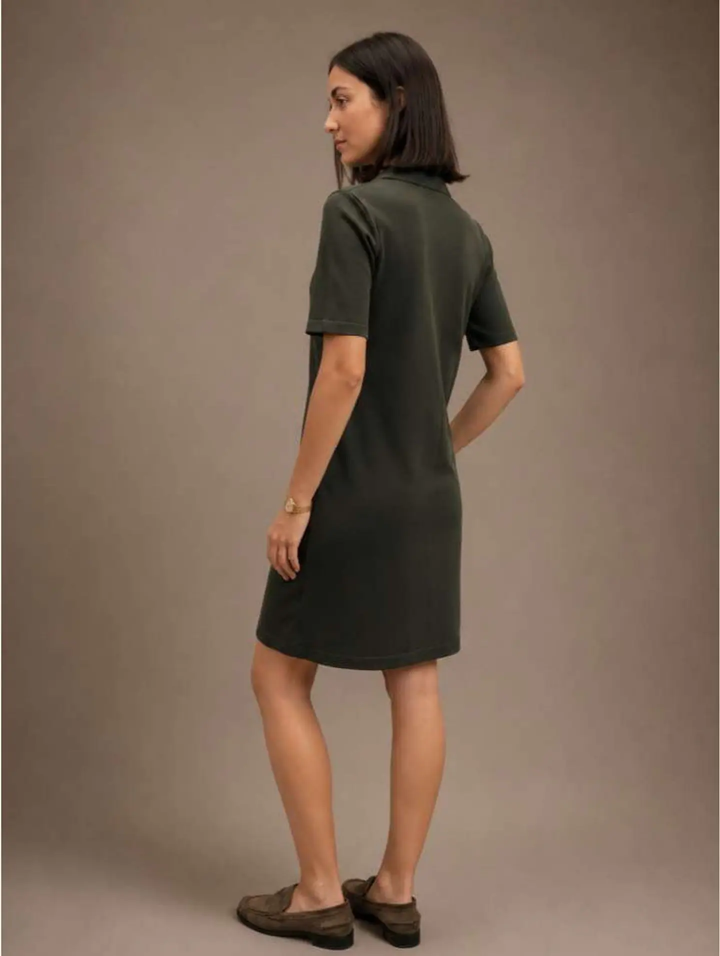 Vestido Knit Gola Polo Manga Curta 2