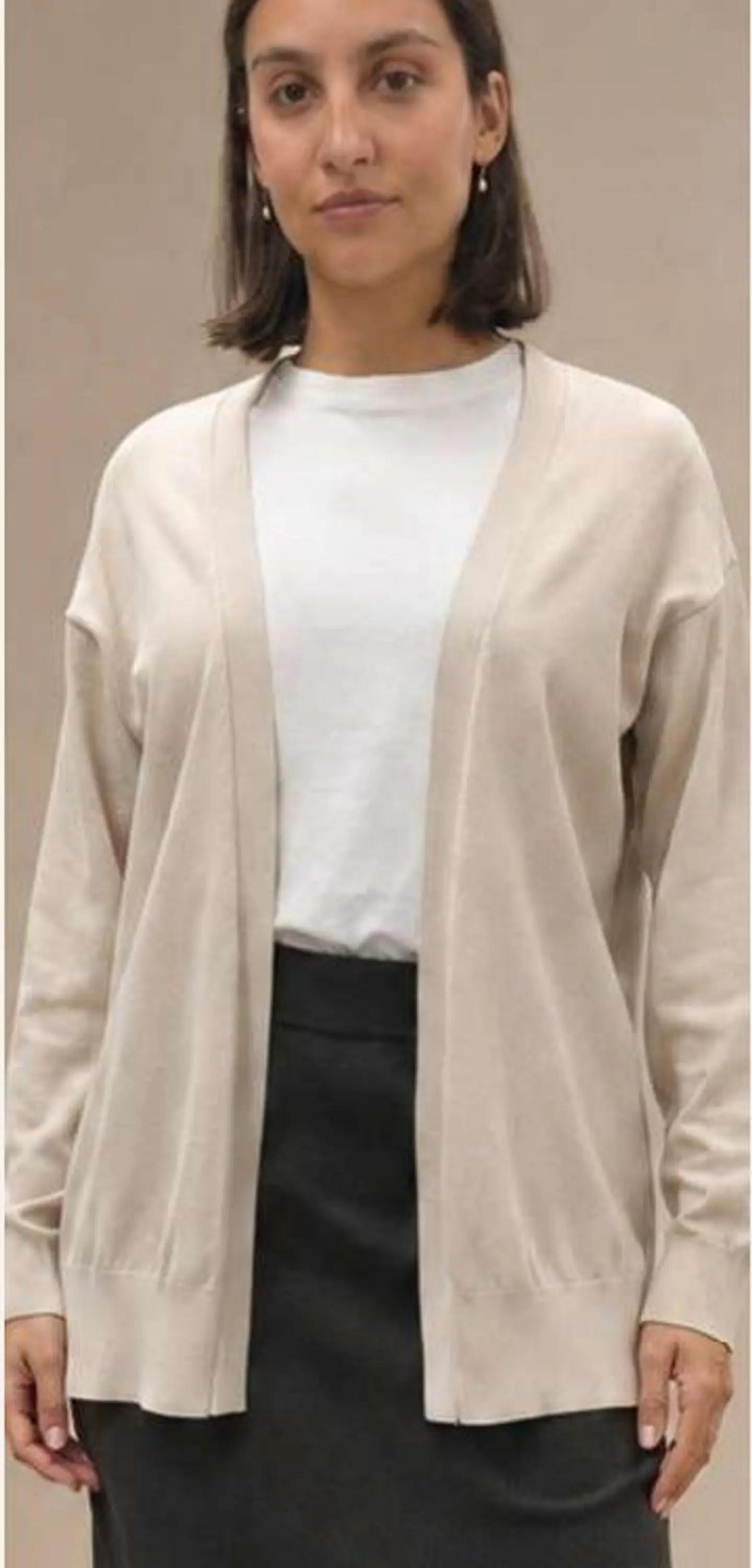 Casaco Knit Comprido Aberto 5
