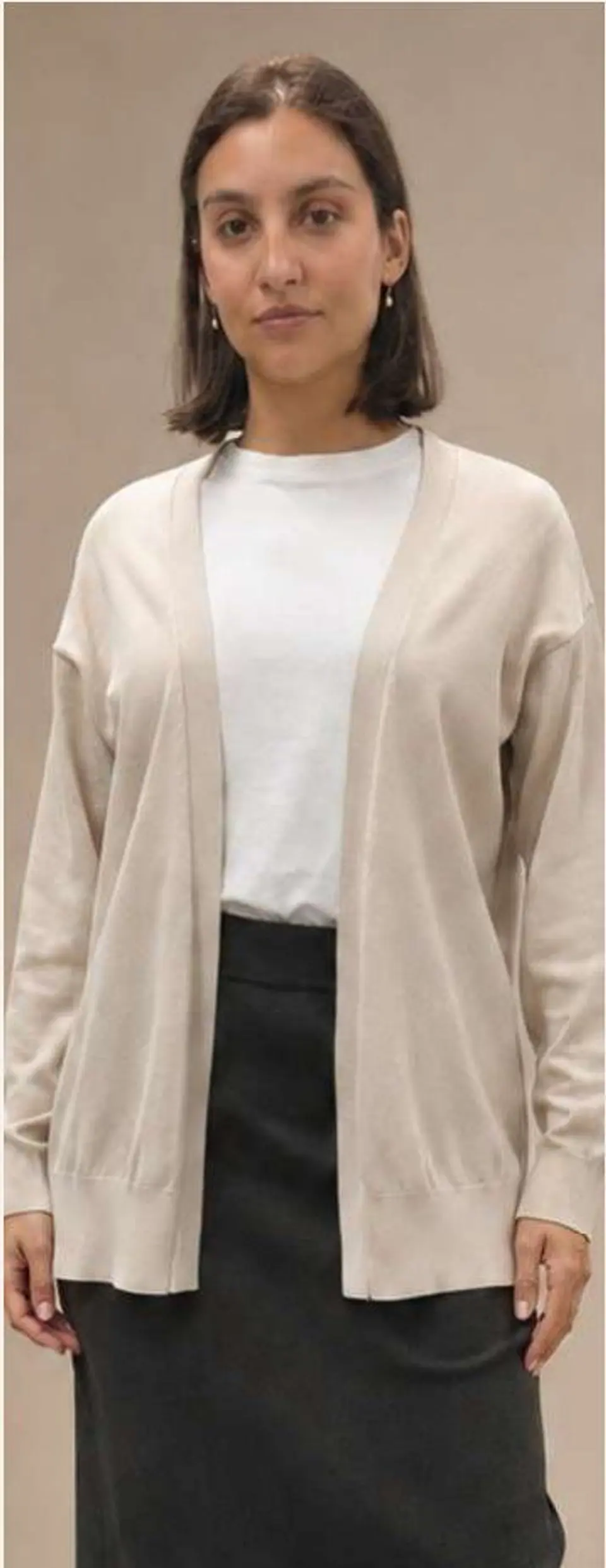 Casaco Knit Comprido Aberto 5