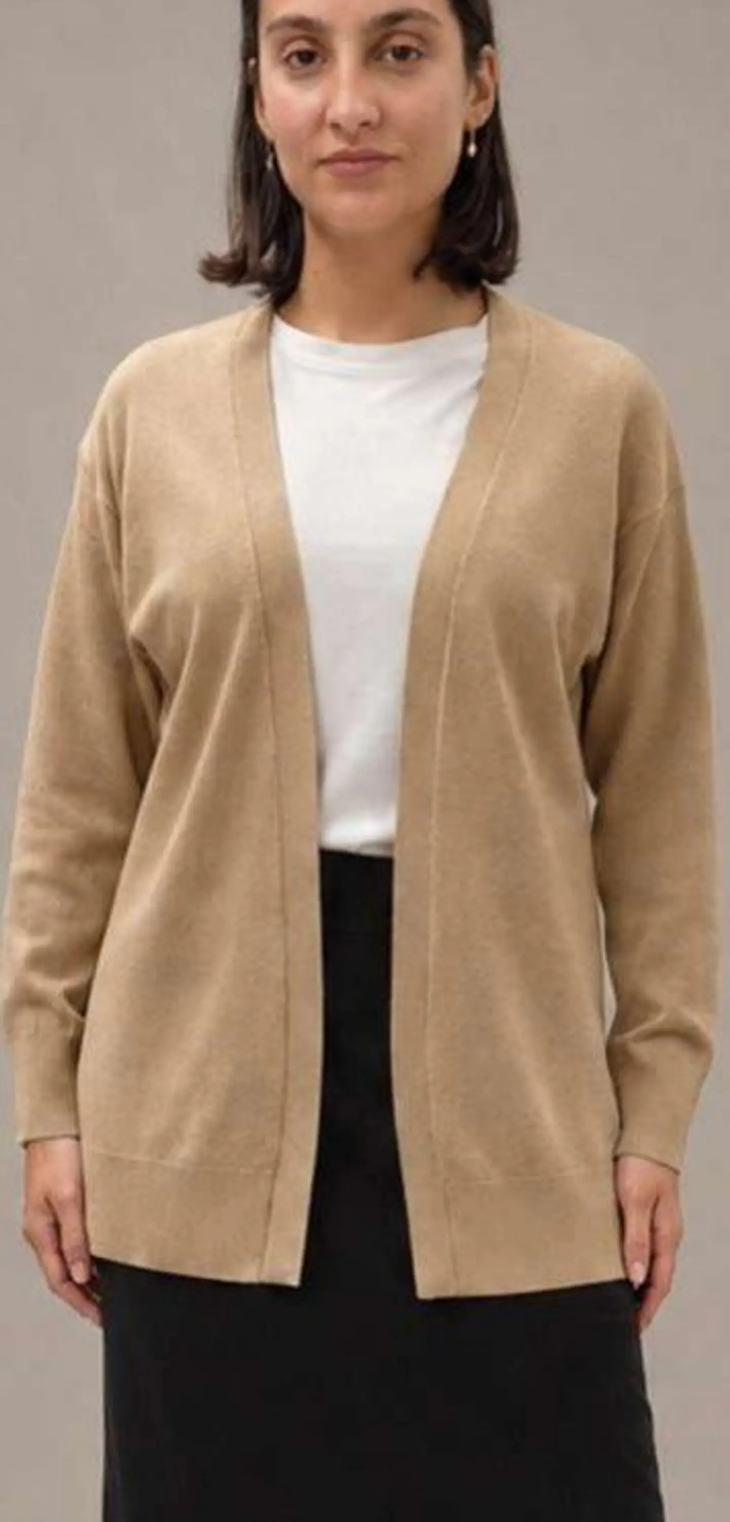Casaco Knit Comprido Aberto 6