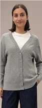 Cardigan Knit Entrançado Decote em V - Thumbnail 6