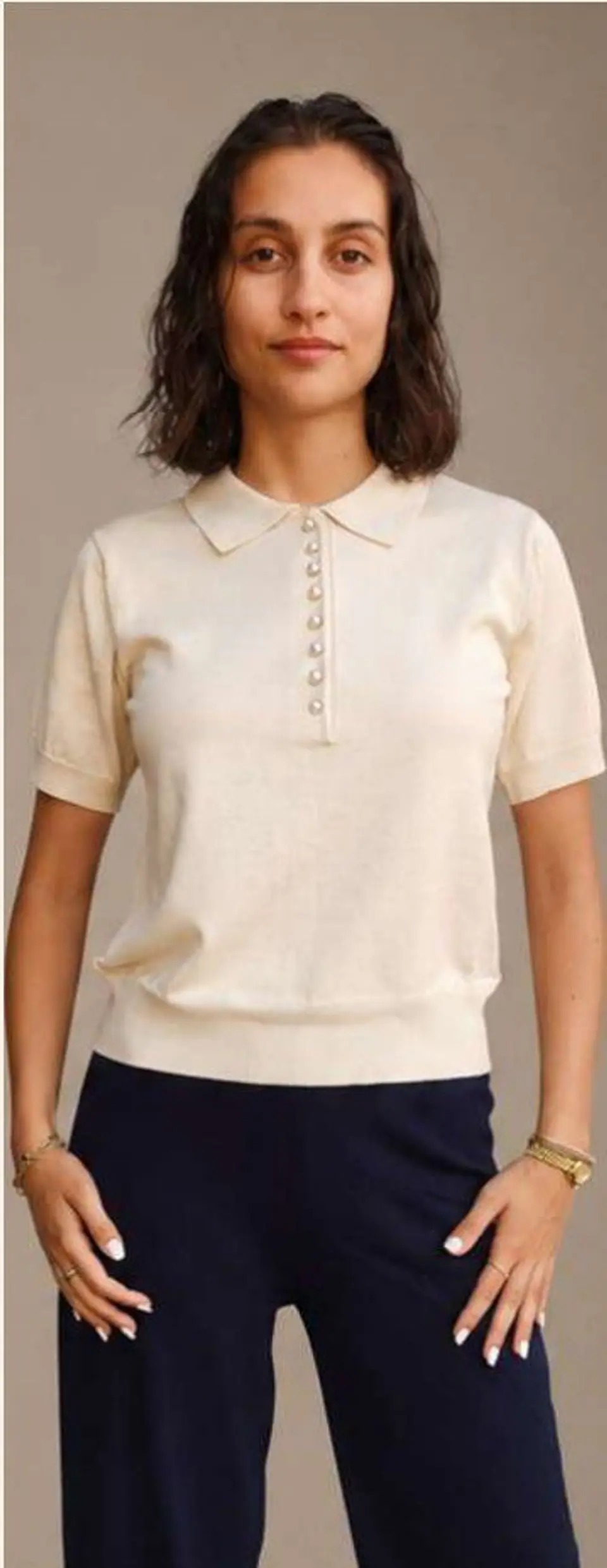 Polo Knit com Botões Decorativos 5