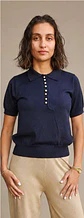 Polo Knit com Botões Decorativos - Thumbnail 8